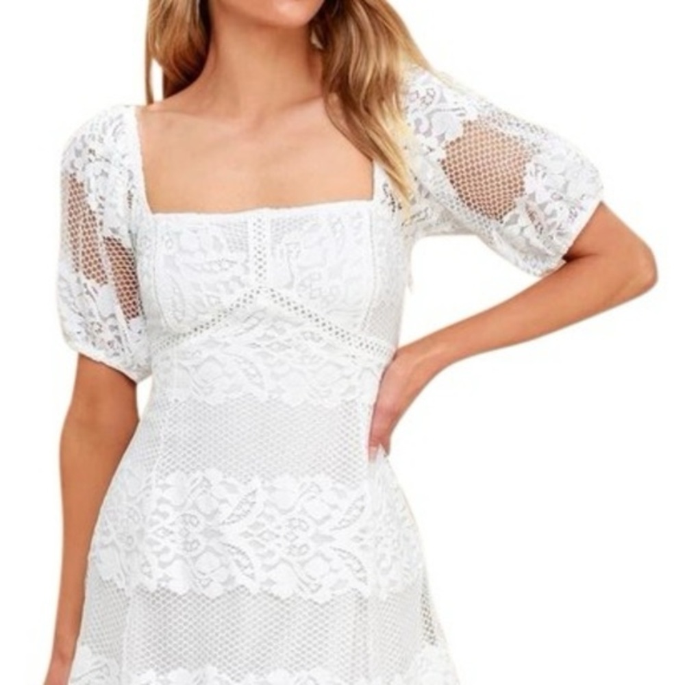 Free People Be Your Baby Lace Mini Dress